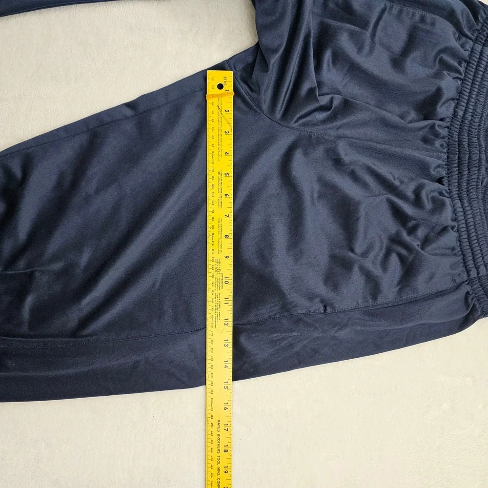 Nike‎ Track Pants Mens Large Navy Blue Red Snap Button Basketball Vintage Y2K